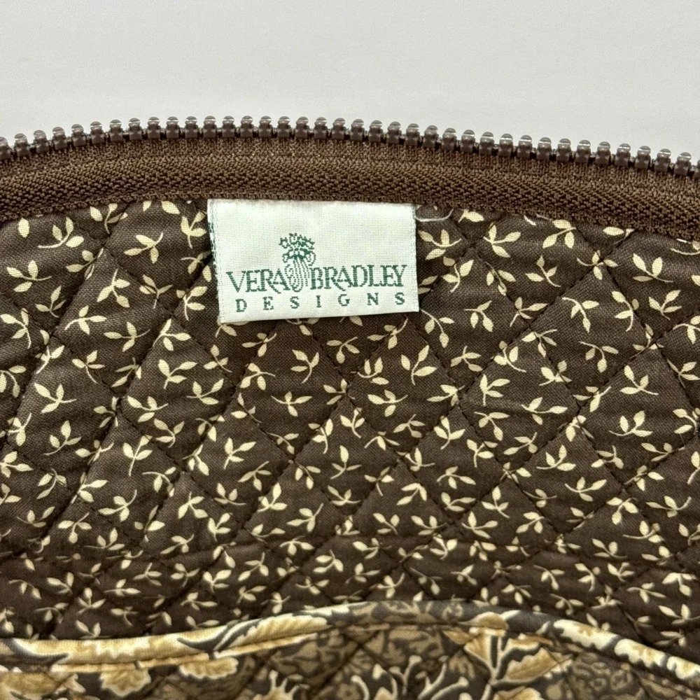 Vera Bradley Vintage Original Java Brown 1998 Large Tote Bag Travel Gym Baby